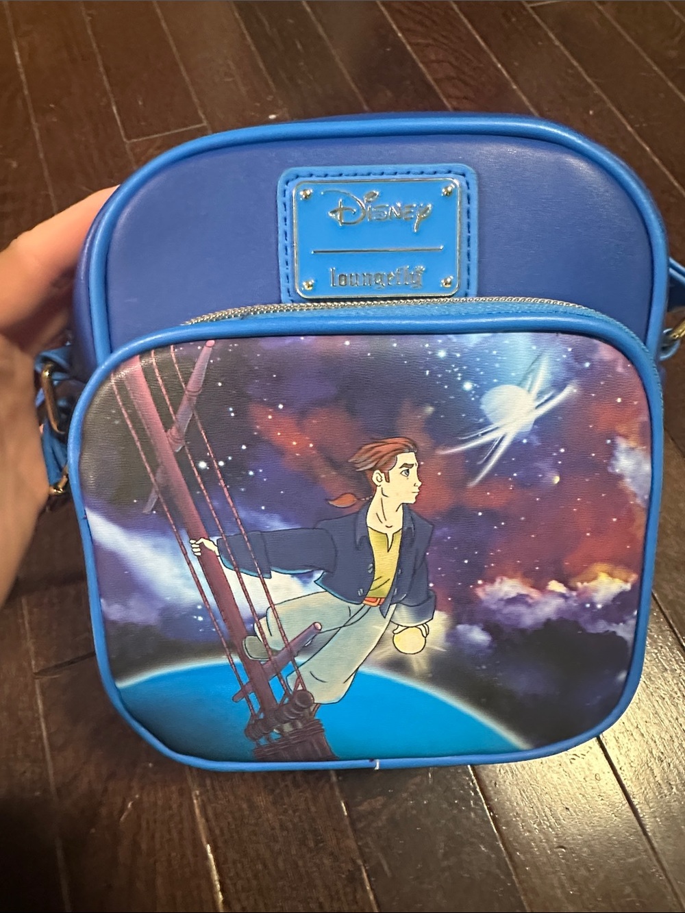 Loungefly Blue Treasure Planet Crossbody Bag